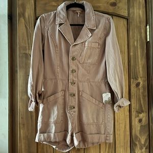 Free People mauve long sleeve romper